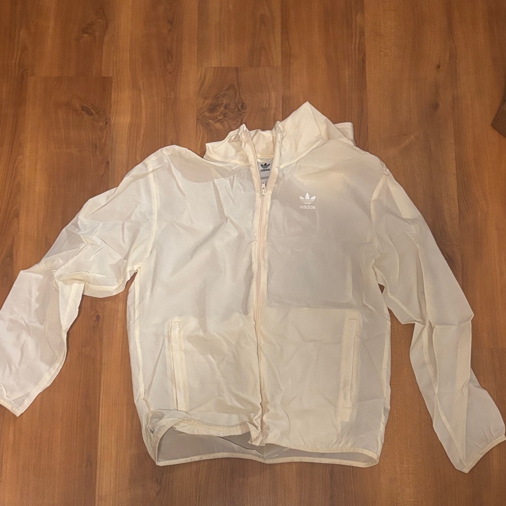 Adidas Cream Windbreaker Jacket
